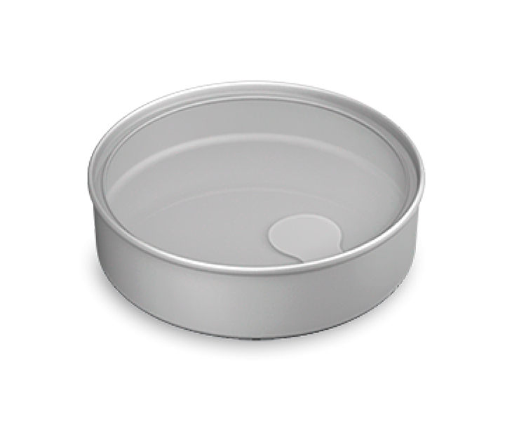Clear-lid canned fish format with GR8 mark